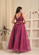 Viscose Organza Sequin Embroidered Lehenga Set with Floral Dupatta